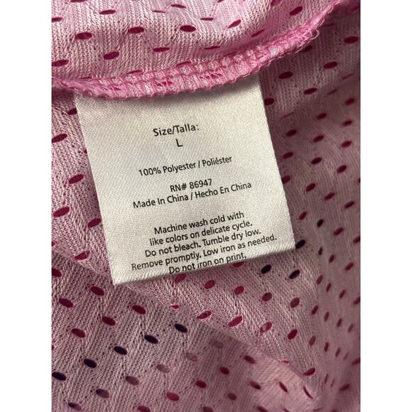Barbie Malibu Women’s Cropped Football #59 Shirt Jersey Size Large Pink - Picture 7 of 10